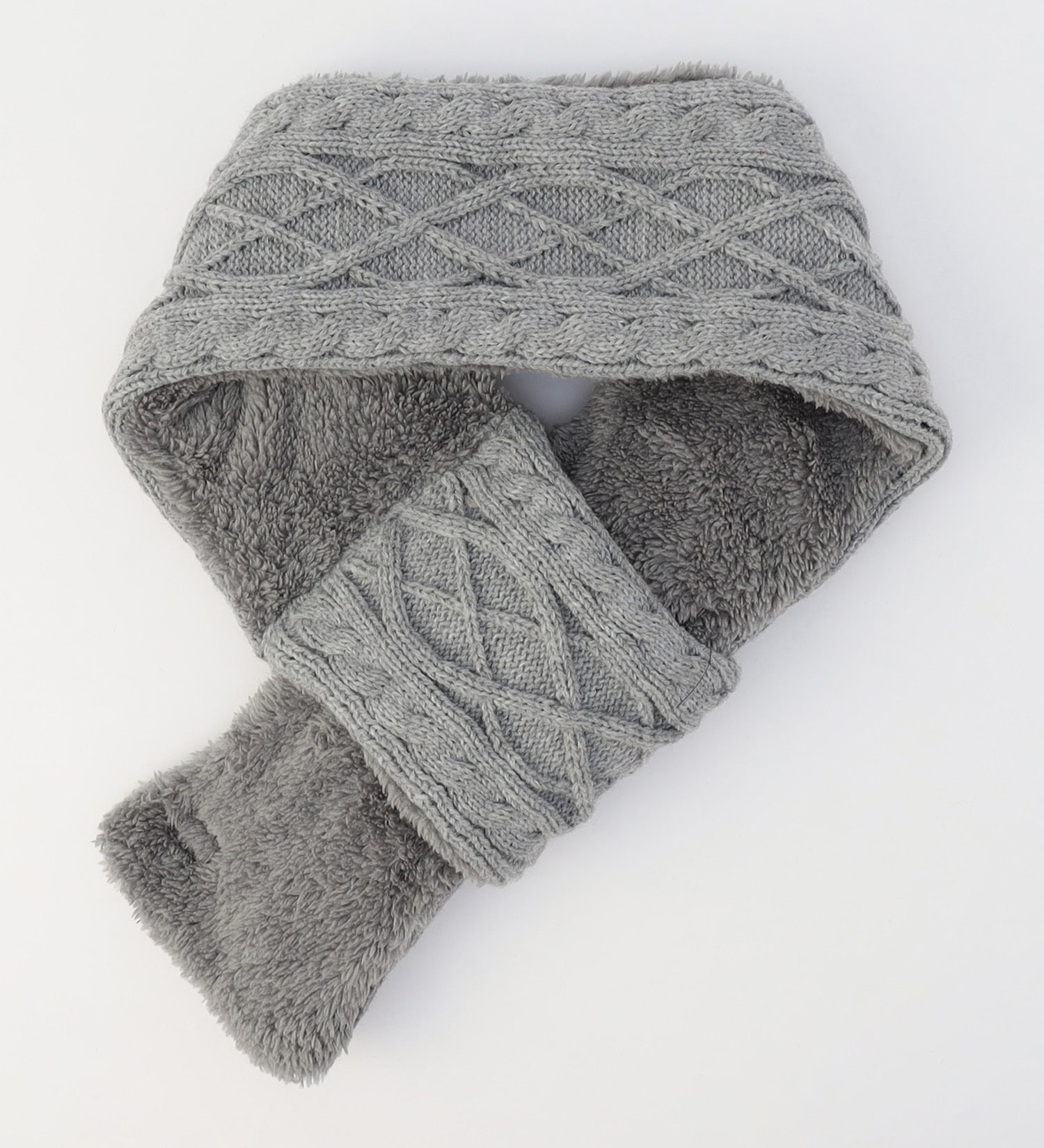 Lee(リー)のCABLE KNIT MUFFLER / ケーブルニットマフラー|ファッション雑貨/マフラー/ショール/メンズ|グレー