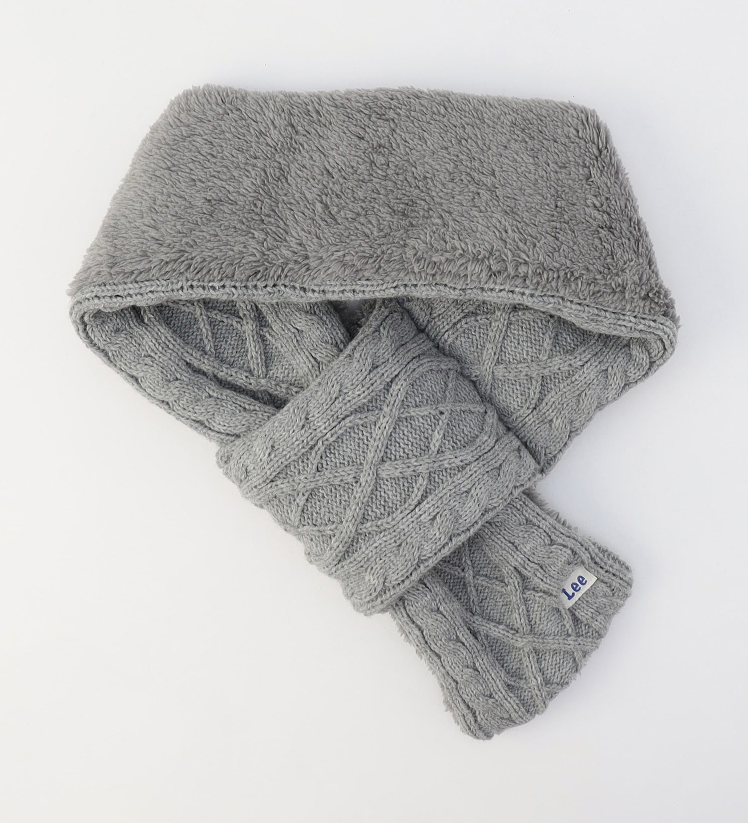 Lee(リー)のCABLE KNIT MUFFLER / ケーブルニットマフラー|ファッション雑貨/マフラー/ショール/メンズ|グレー