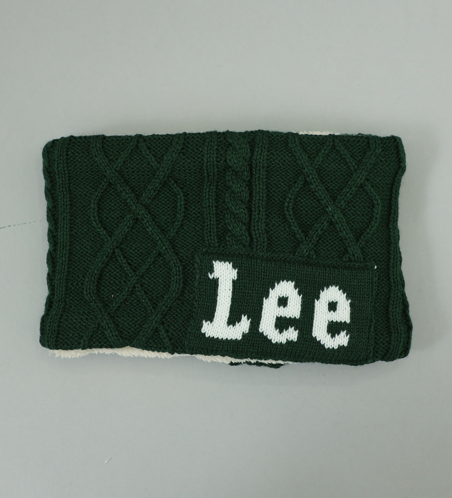 Lee(リー)のLee ケーブルニット ネックウォーマー|ファッション雑貨/ネックウォーマー/キッズ|ダークグリーン
