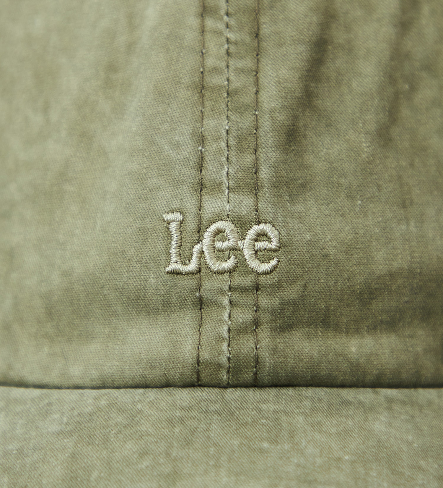 Lee(リー)のLee ピグメント加工ロゴキャップ|帽子/キャップ/メンズ|オリーブ