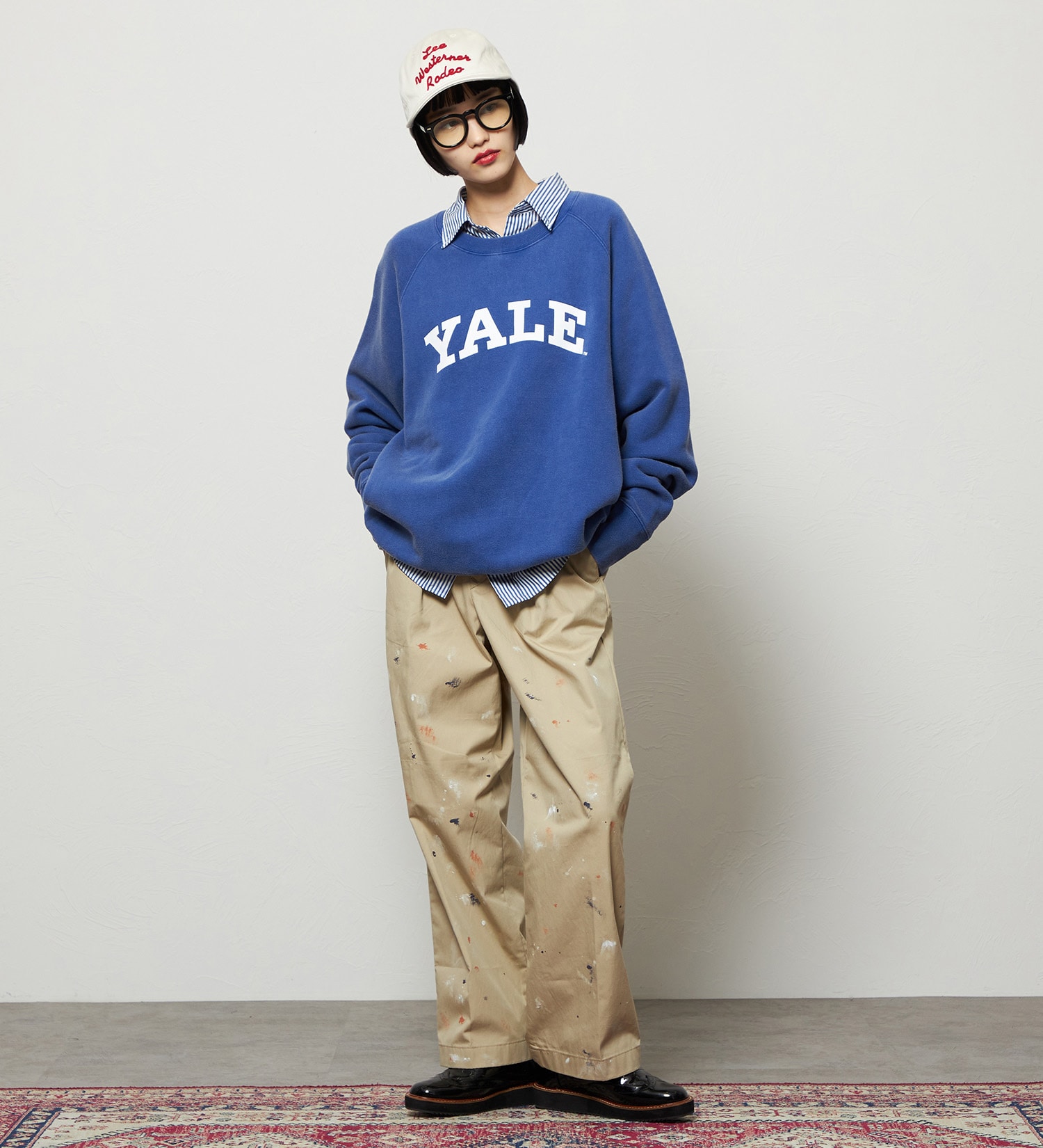 Lee(リー)のLee ウエスターナー刺繍CAP/キャップ|帽子/キャップ/メンズ|オフホワイト