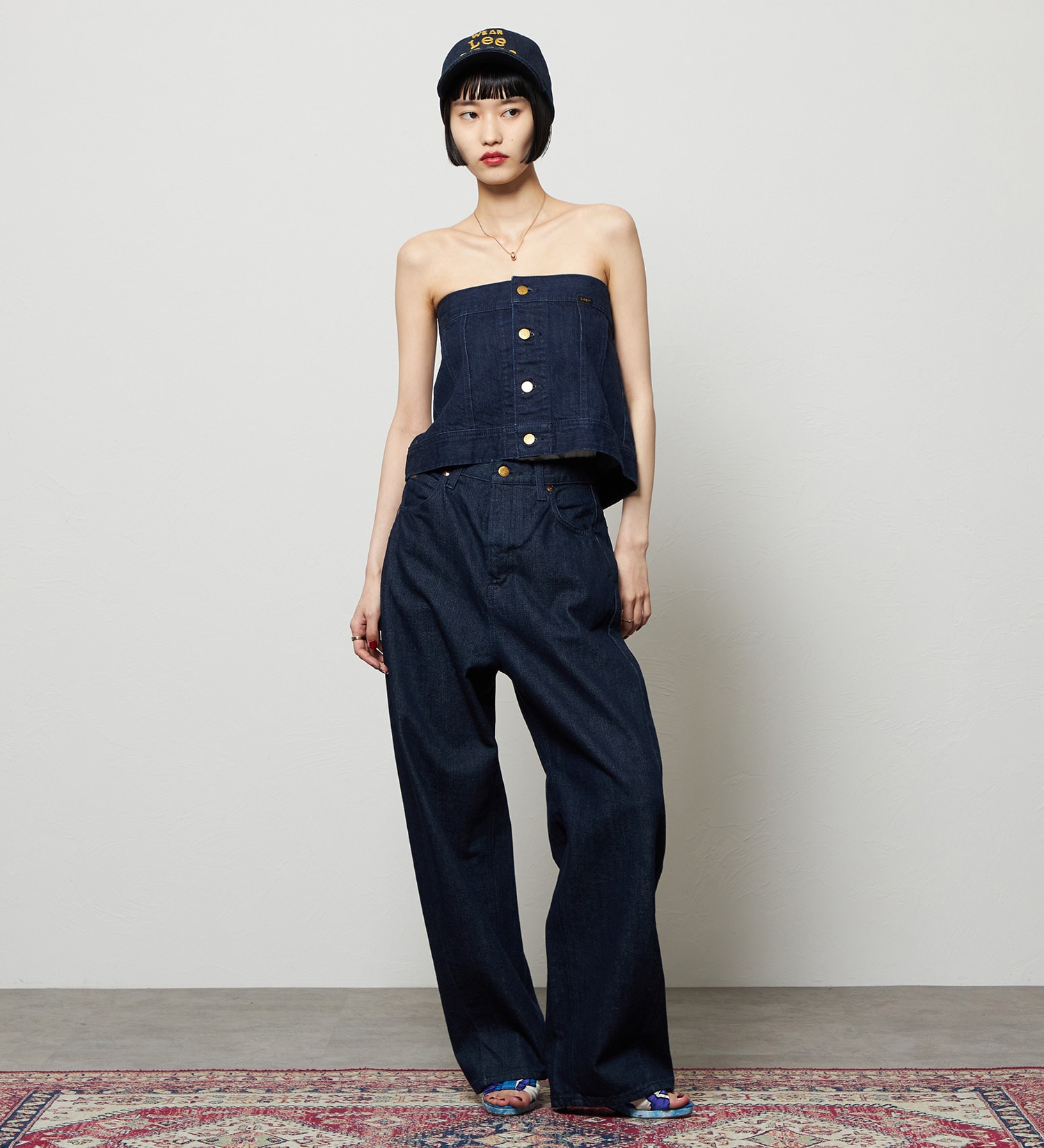 Lee(リー)のLee ウエスターナー刺繍CAP/キャップ|帽子/キャップ/メンズ|インディゴ未洗い