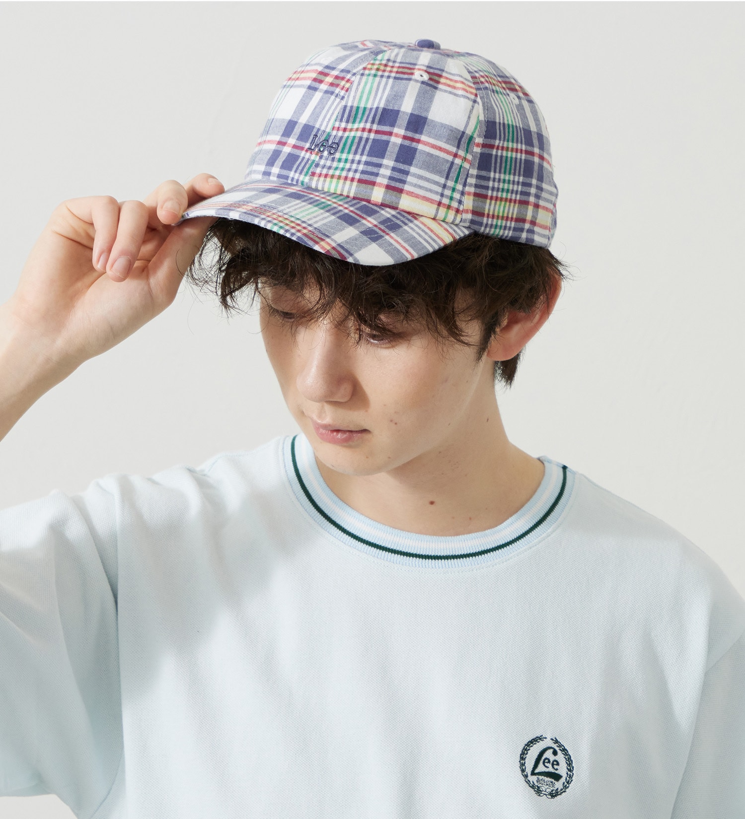 Lee(リー)の【ポイントアップ対象】マドラスチェックCAP|帽子/キャップ/メンズ|ネイビー