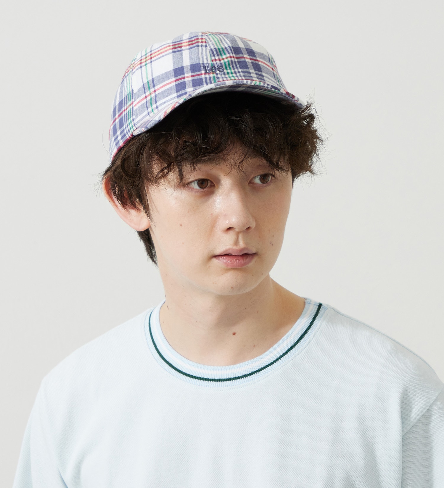 Lee(リー)の【ポイントアップ対象】マドラスチェックCAP|帽子/キャップ/メンズ|ネイビー