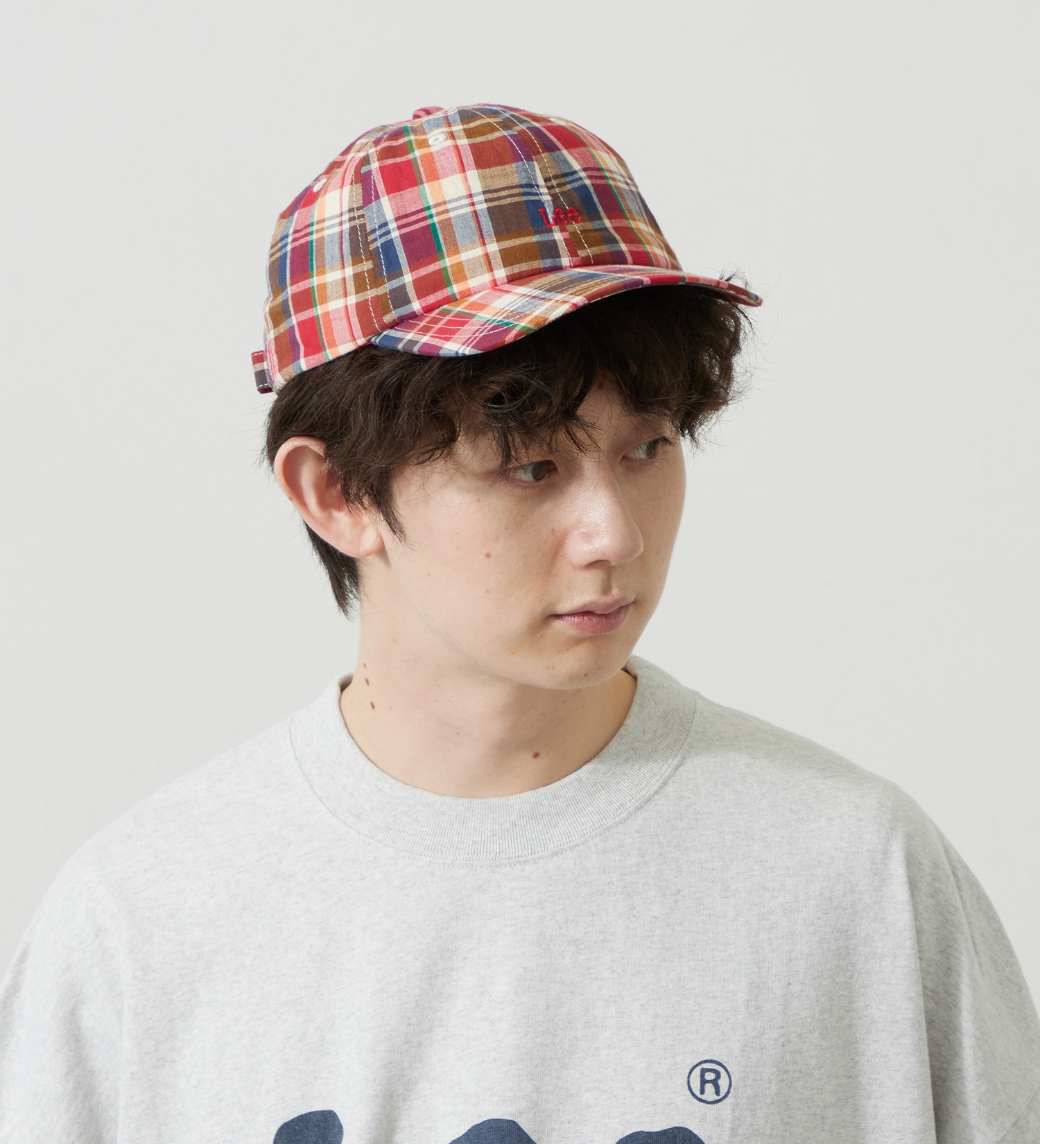 Lee(リー)の【ポイントアップ対象】マドラスチェックCAP|帽子/キャップ/メンズ|レッド