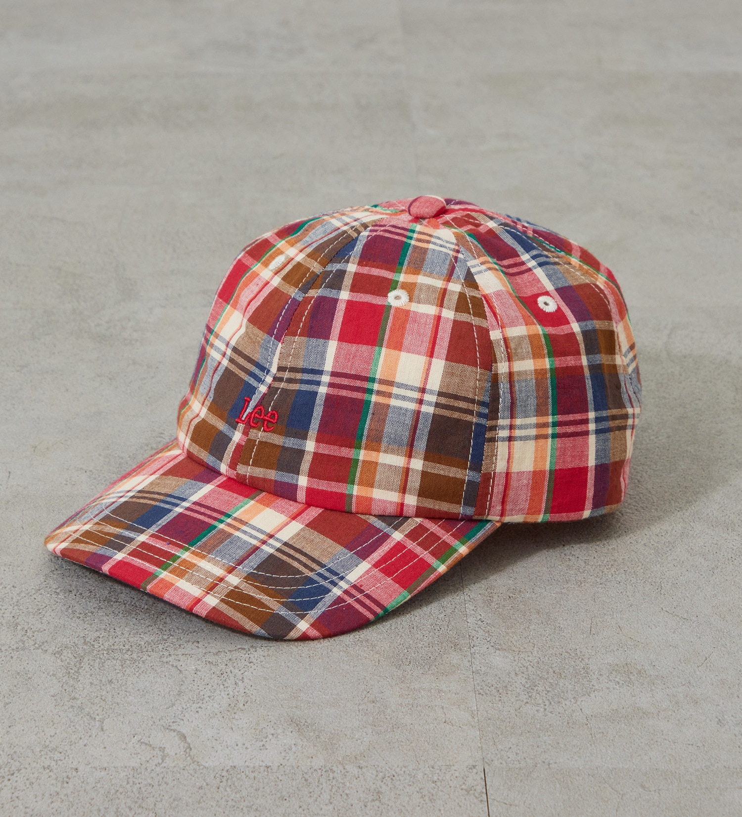 Lee(リー)の【ポイントアップ対象】マドラスチェックCAP|帽子/キャップ/メンズ|レッド
