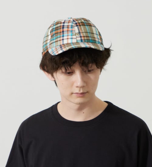 Lee(リー)の【ポイントアップ対象】マドラスチェックCAP|帽子/キャップ/レディース|オレンジ