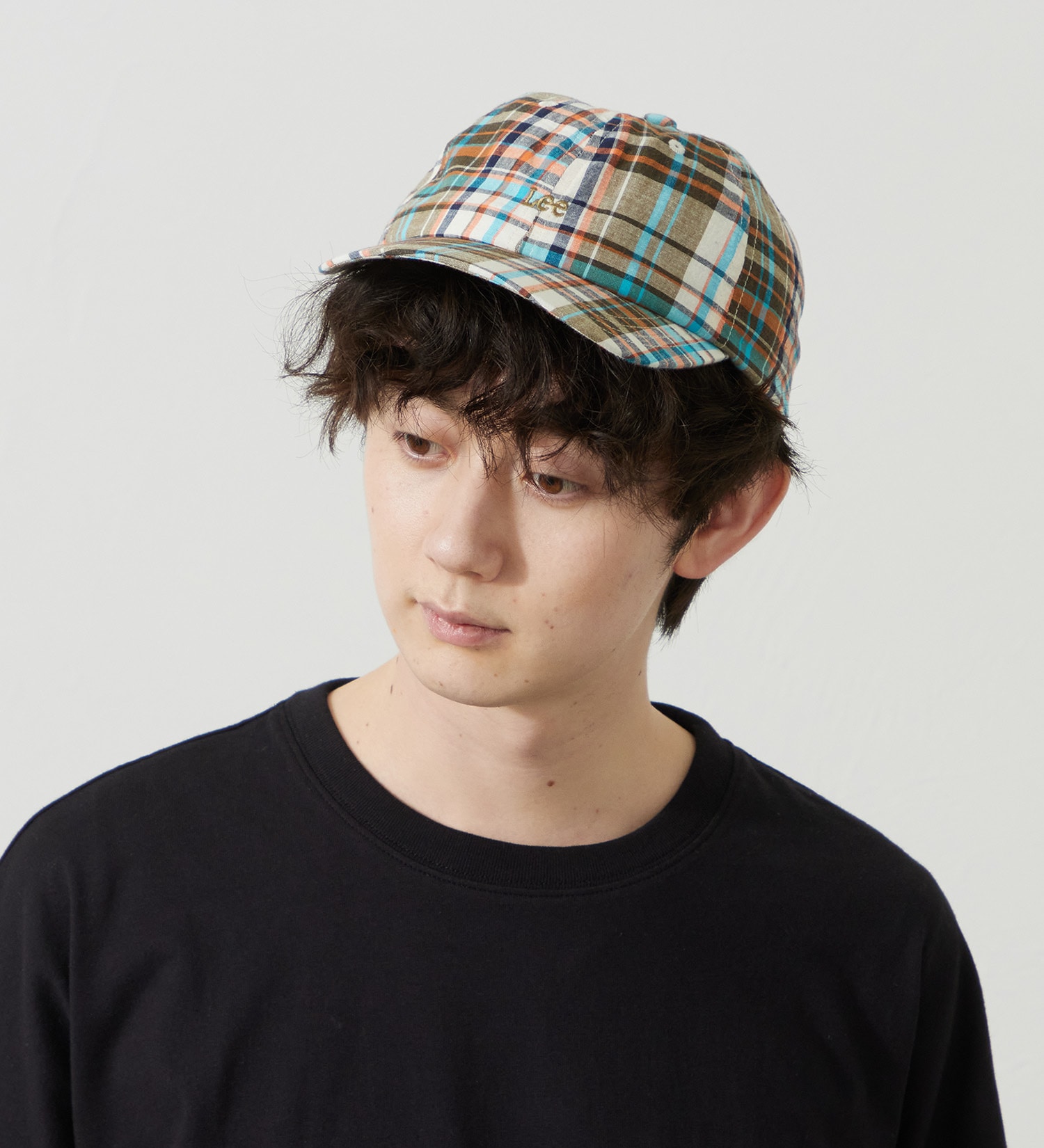 Lee(リー)の【ポイントアップ対象】マドラスチェックCAP|帽子/キャップ/メンズ|オレンジ
