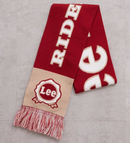 Lee(リー)のKNIT MUFFLER/ニットマフラー カレッジ|ファッション雑貨/マフラー/ショール/レディース|レッド