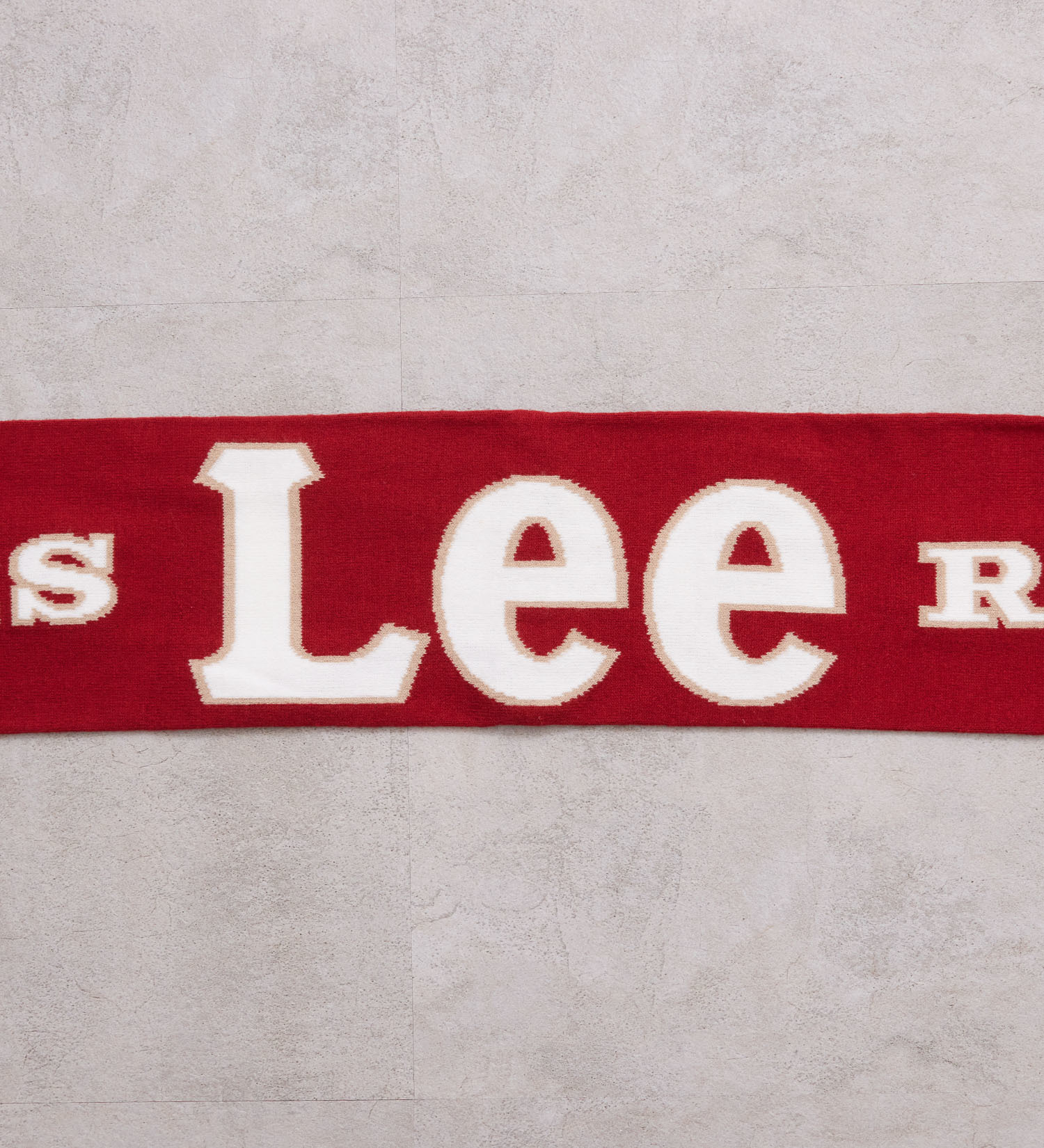 Lee(リー)のKNIT MUFFLER/ニットマフラー カレッジ|ファッション雑貨/マフラー/ショール/メンズ|レッド