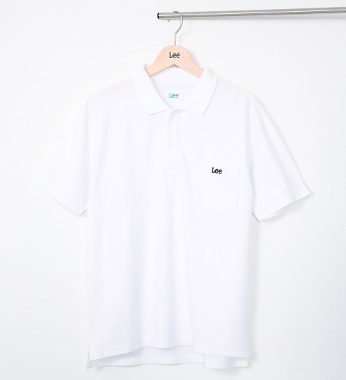 Lee(リー)の【予約割】【Lee GOLF】メンズ 吸水速乾 Leeロゴ刺繍ポケット付きポロシャツ|トップス/ポロシャツ/メンズ|ホワイト