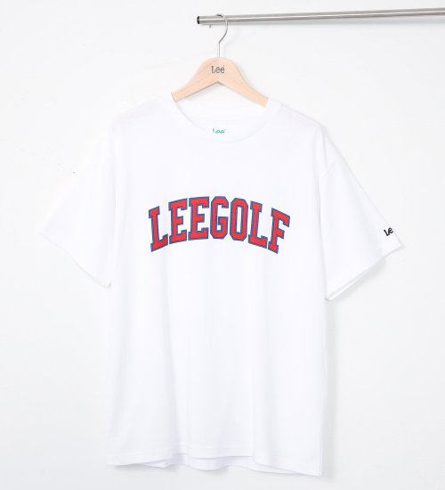 の【Lee GOLF】メンズ LeeロゴプリントTシャツ|//|ホワイト