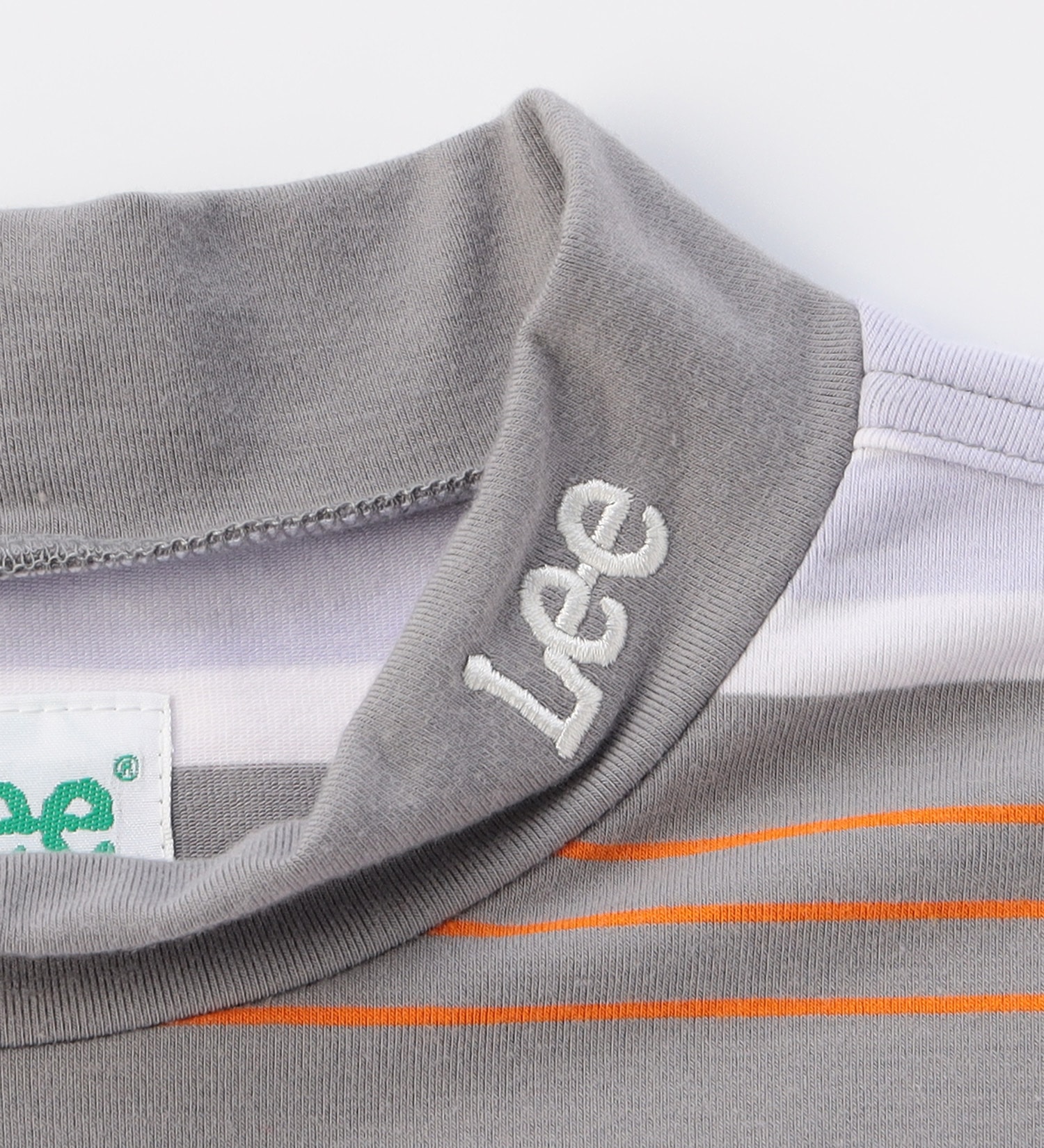 Lee(リー)の【GW SALE】【Lee GOLF】ボーダーモックネック半袖シャツ|トップス/Tシャツ/カットソー/メンズ|グレー
