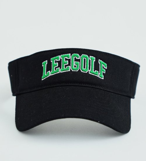 Lee(リー)の【再値下げSALE】【Lee GOLF】フロントLeeロゴ刺繍バイザー|帽子/サンバイザー/レインバイザー/メンズ|ブラック