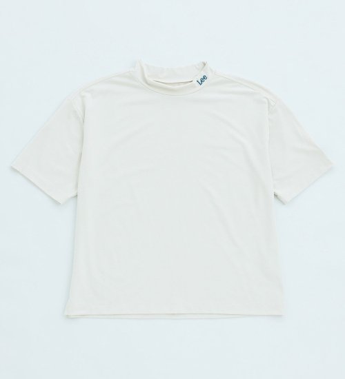 の【Lee GOLF】レディース　吸水速乾 Leeロゴ刺繍 モックネックTシャツ|//|ホワイト