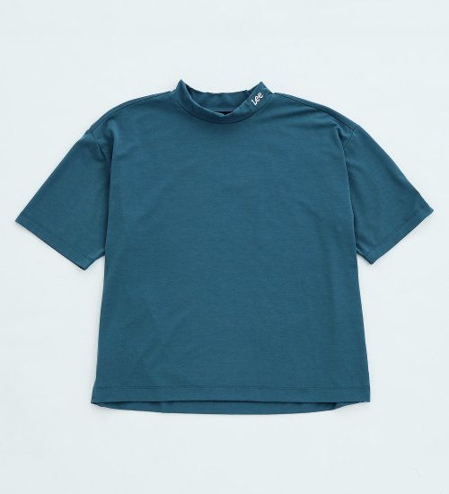 の【Lee GOLF】レディース　吸水速乾 Leeロゴ刺繍 モックネックTシャツ|//|ブルー