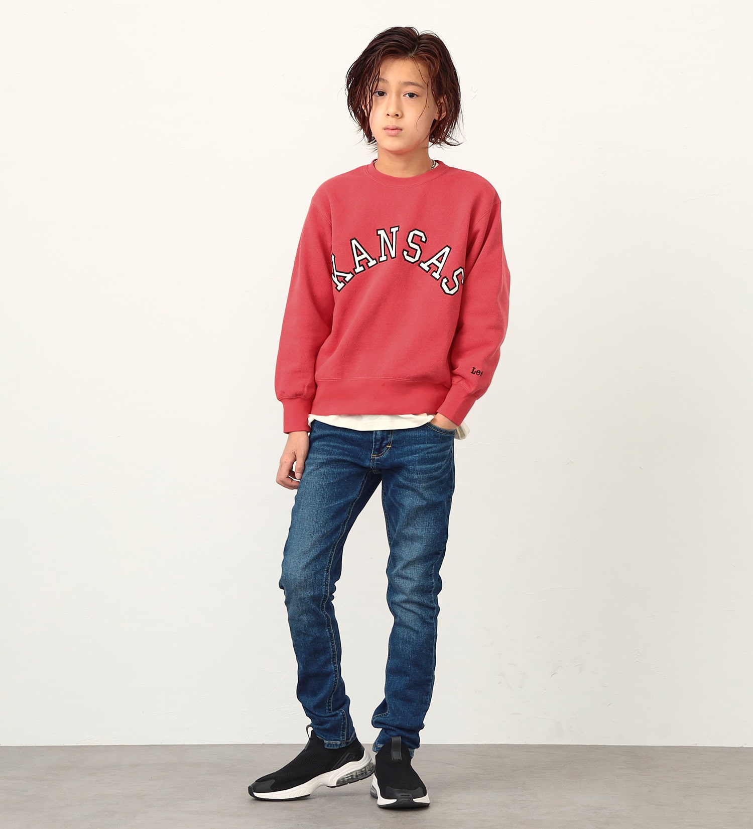 Lee(リー)の【再値下セール】【110-150cm】キッズ ビッグフィット スウェット|トップス/スウェット/キッズ|レッド