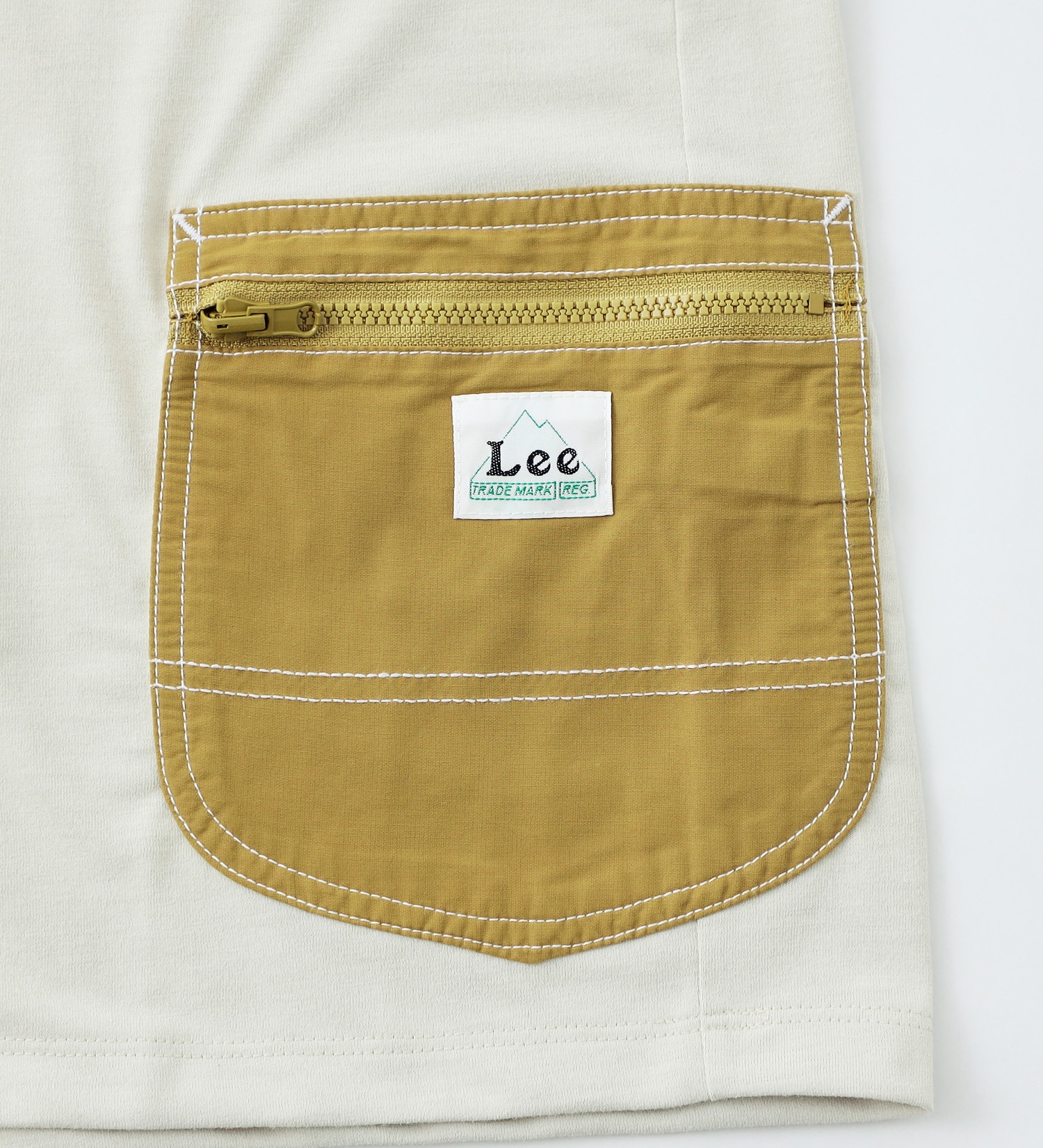 Lee(リー)の【サマーセール】【Lee OUTDOORS】【110-150cm】キッズ　コンパクトに収納できるパッカブルポケット付き半袖Ｔシャツ（親子リンク対応）|トップス/Tシャツ/カットソー/キッズ|ベージュ