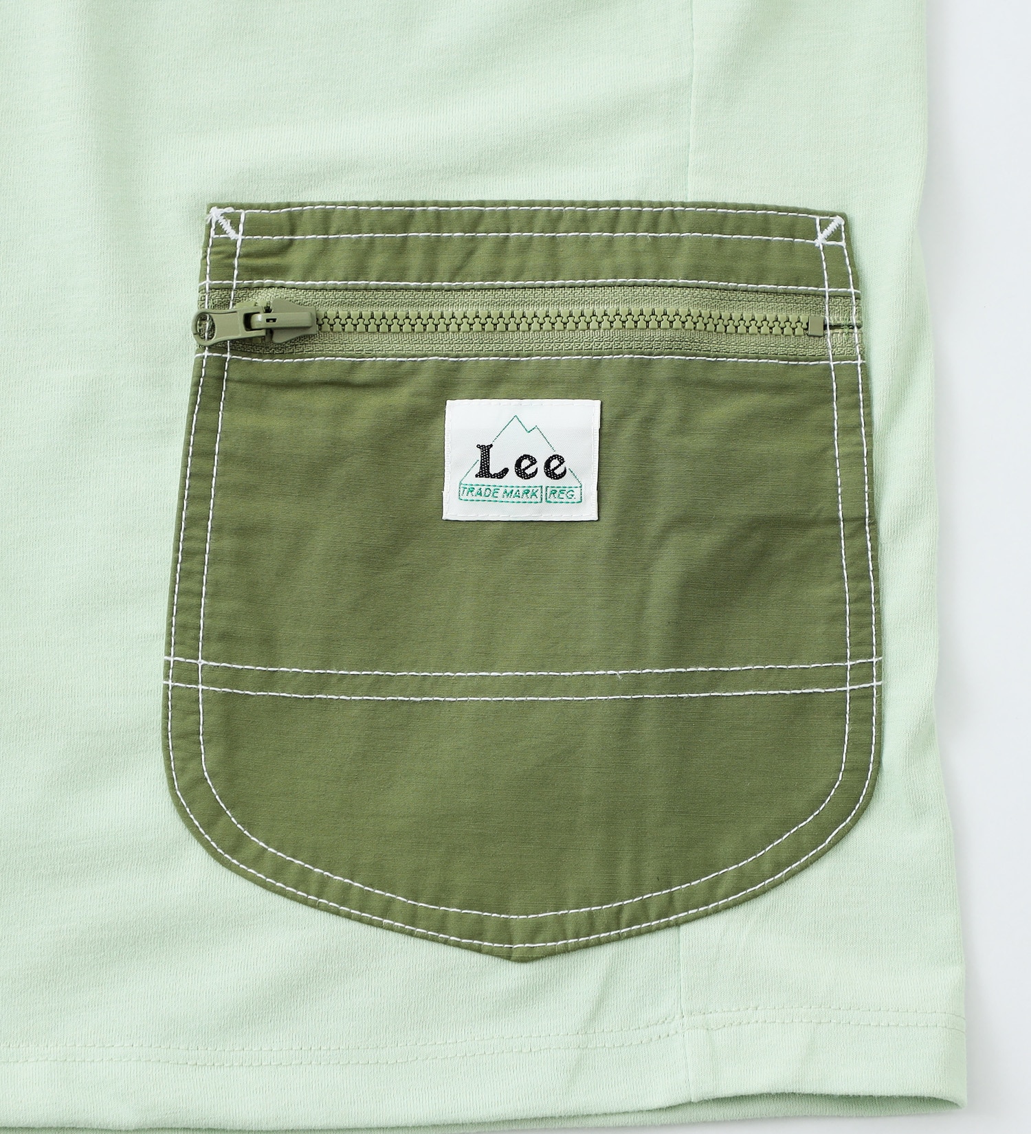 Lee(リー)の【サマーセール】【Lee OUTDOORS】【110-150cm】キッズ　コンパクトに収納できるパッカブルポケット付き半袖Ｔシャツ（親子リンク対応）|トップス/Tシャツ/カットソー/キッズ|ミント