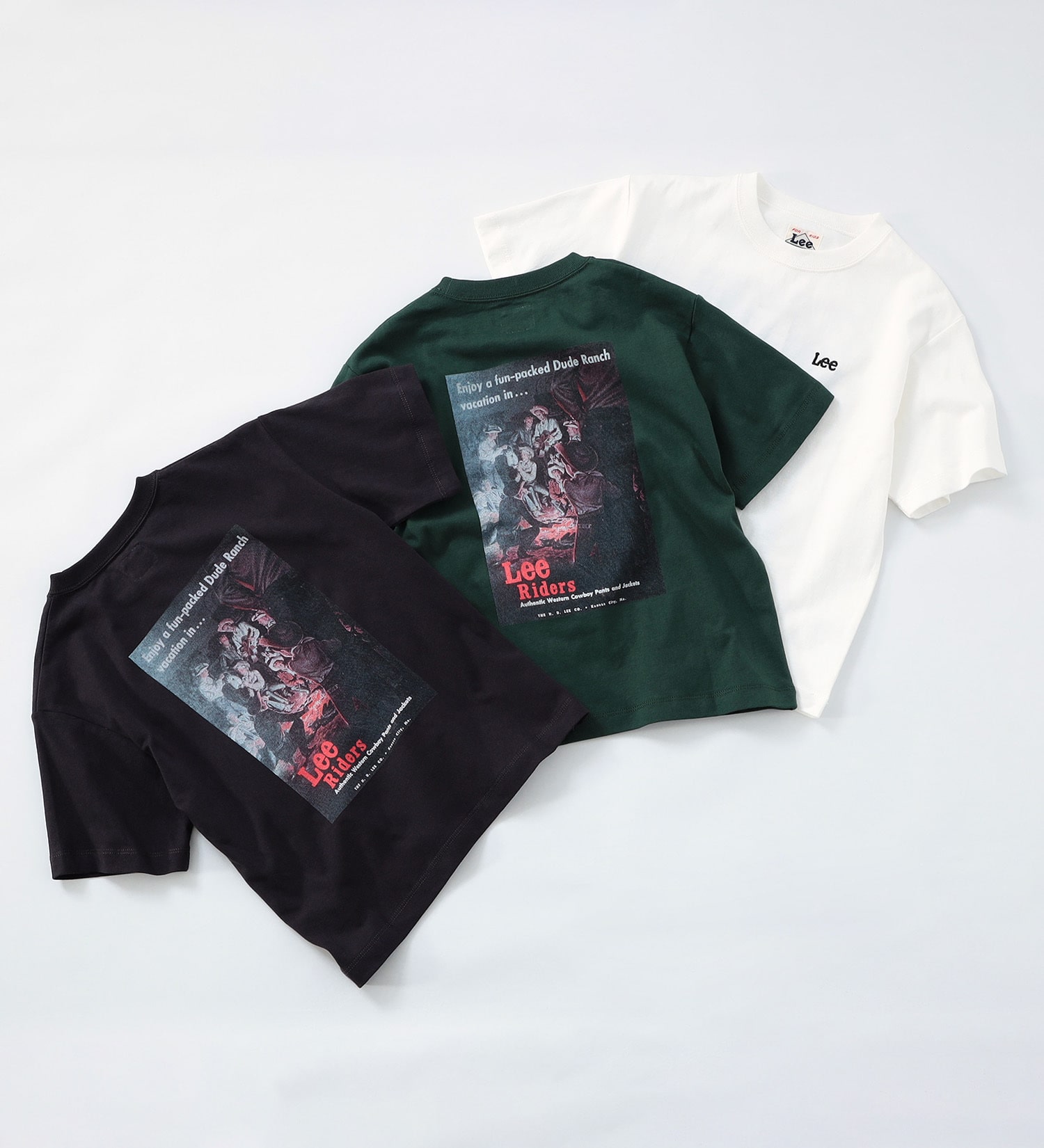 Lee(リー)の【サマーセール】【110-150cm】キッズ Leeオールドアド バックプリント 半袖Tシャツ|トップス/Tシャツ/カットソー/キッズ|ダークグリーン