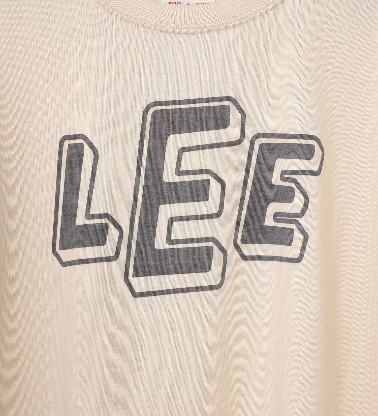 Lee(リー)の【サマーセール】【110-150cm】キッズ　Leeロゴプリント　ノースリーブＴシャツ|トップス/Tシャツ/カットソー/キッズ|ベージュ