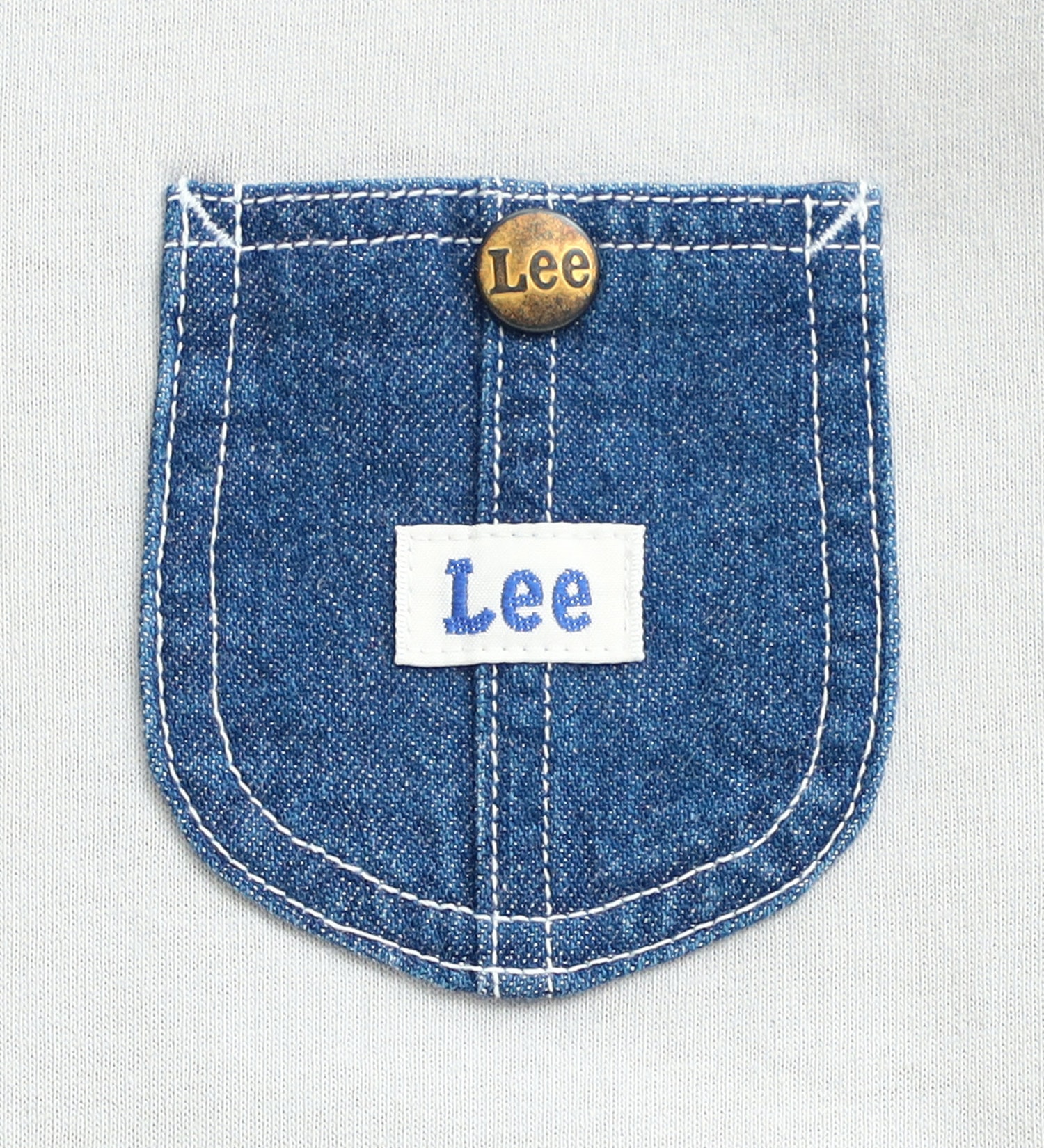 Lee(リー)の【先行SALE】【110-150cm】キッズ デニムポケット付き長袖Ｔシャツ（親子リンク対応）|トップス/Tシャツ/カットソー/キッズ|グレー