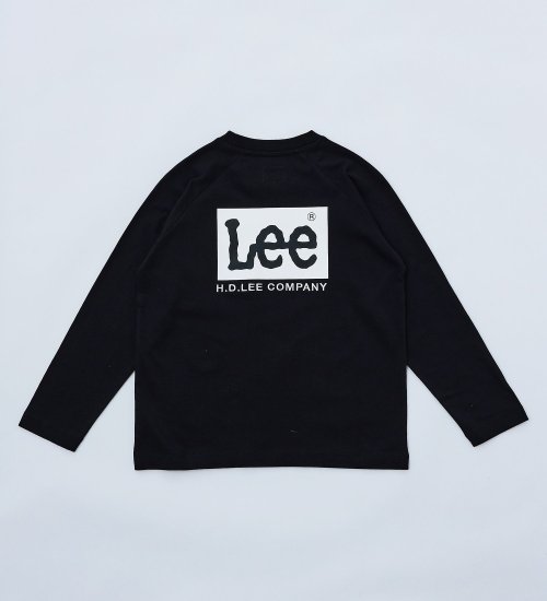 Lee(リー)の【110-150cm】キッズ バックプリント長袖Ｔシャツ|トップス/Tシャツ/カットソー/キッズ|ブラック