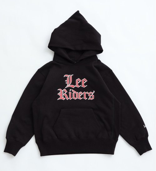 Lee(リー)の【BLACKFRIDAY】【110-150cm】キッズ Lee RIDERSロゴプリントパーカー|トップス/パーカー/キッズ|ブラック