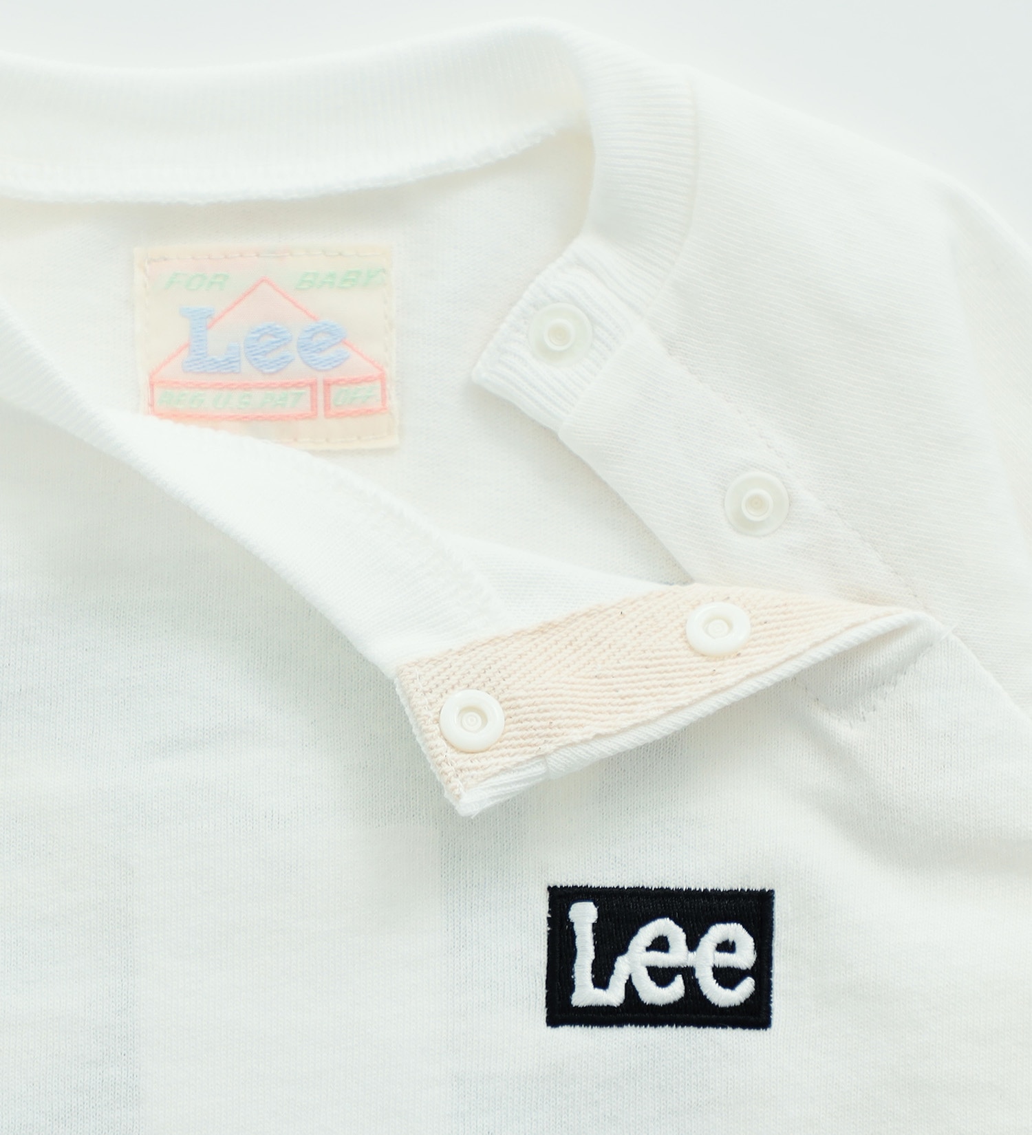 Lee(リー)の【80/90/100cm】ベビー バックプリント長袖Tシャツ(親子リンク対応)|トップス/Tシャツ/カットソー/キッズ|ホワイト