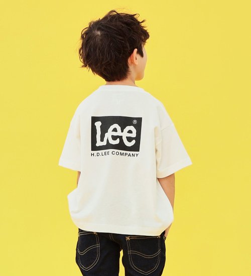 Lee(リー)の【110-150cm】キッズ バックロゴプリント半袖Tシャツ|トップス/Tシャツ/カットソー/キッズ|ホワイト