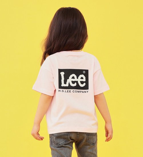 Lee(リー)の【110-150cm】キッズ バックロゴプリント半袖Tシャツ|トップス/Tシャツ/カットソー/キッズ|ピンク