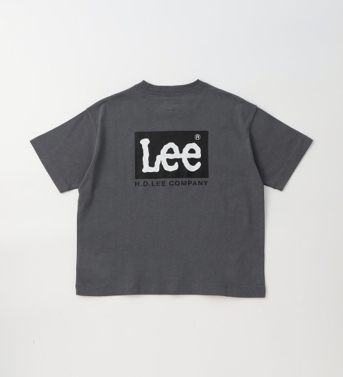 Lee(リー)の【110-150cm】キッズ バックロゴプリント半袖Tシャツ|トップス/Tシャツ/カットソー/キッズ|チャコールグレー