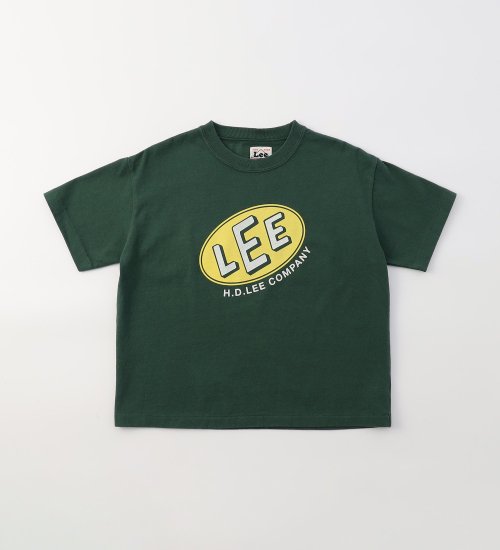 Lee(リー)の【110-150cm】キッズ オーバルLeeロゴ半袖Tシャツ|トップス/Tシャツ/カットソー/キッズ|グリーン