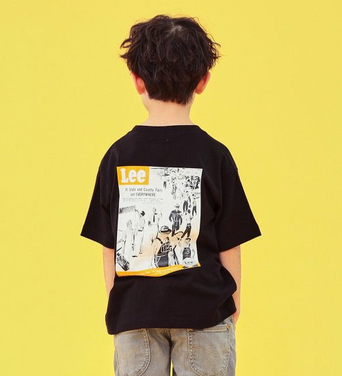 Lee(リー)の【110-150cm】キッズ バックプリント半袖Tシャツ|トップス/Tシャツ/カットソー/キッズ|ブラック