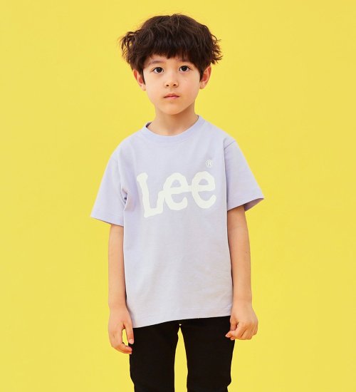 Lee(リー)の【110-150cm】キッズ Leeロゴプリント半袖Tシャツ|トップス/Tシャツ/カットソー/キッズ|パープル