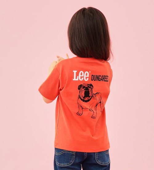 Lee(リー)の【110-150cm】キッズ ブルドックプリント半袖Tシャツ|トップス/Tシャツ/カットソー/キッズ|オレンジ