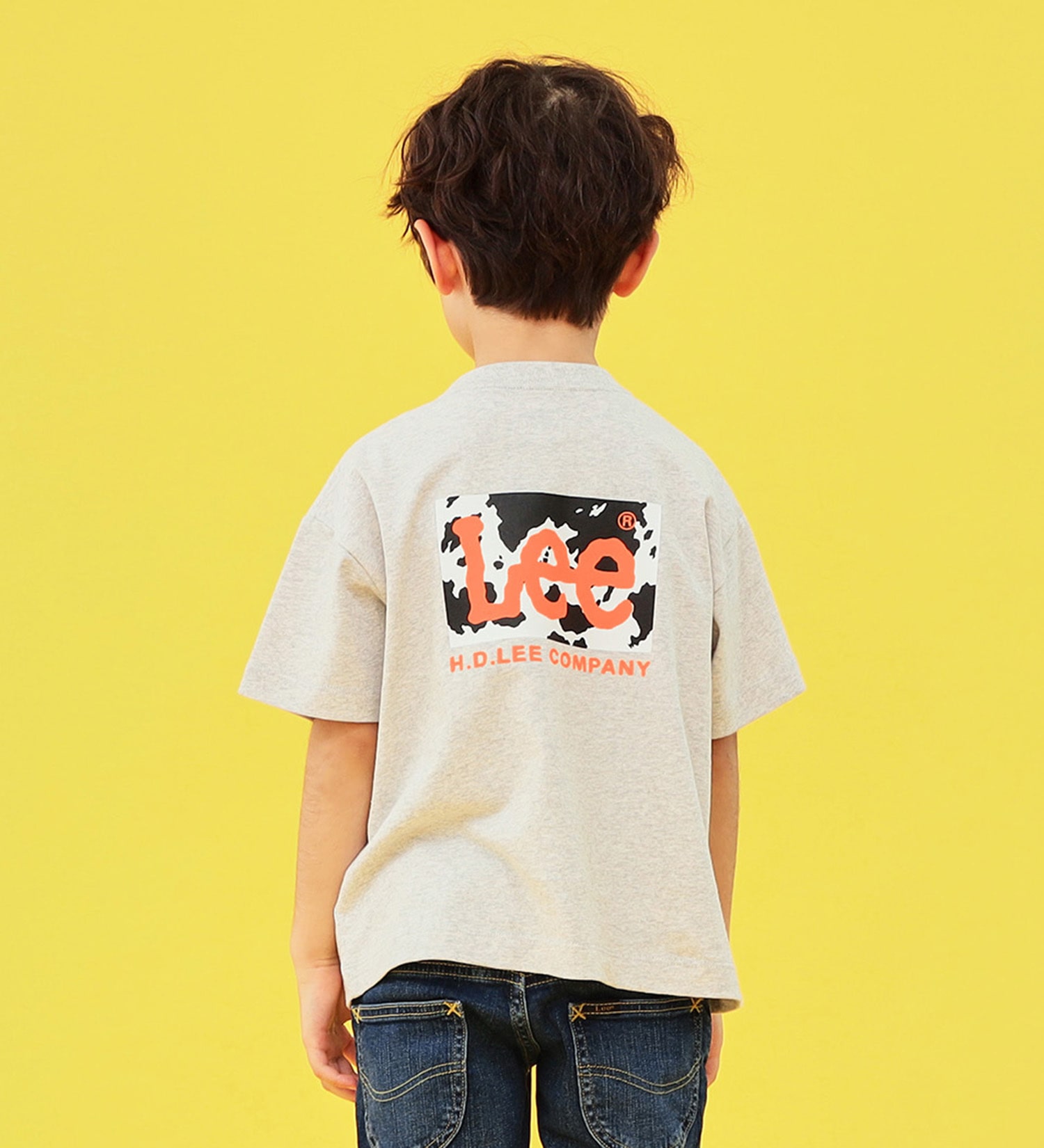 Lee(リー)の【110-150cm】キッズ ボックスロゴプリント半袖Tシャツ|トップス/Tシャツ/カットソー/キッズ|グレー