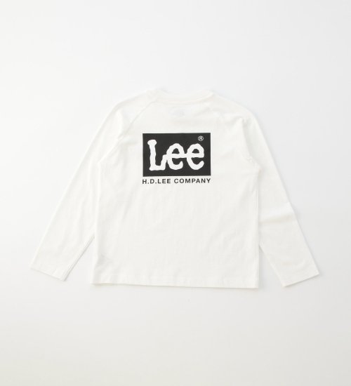 Lee(リー)の【110-150cm】キッズ Lee バックプリント長袖ラグランTシャツ|トップス/Tシャツ/カットソー/キッズ|ホワイト