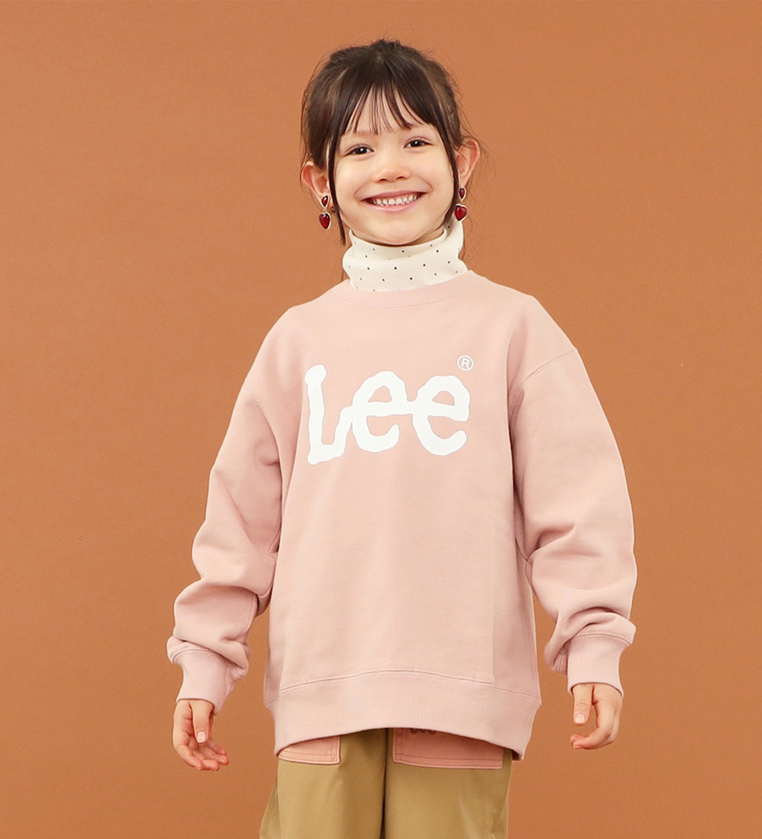 Lee(リー)の【Pre SALE】【110-150cm】【親子】キッズ Leeロゴスエット|トップス/スウェット/キッズ|ピンク