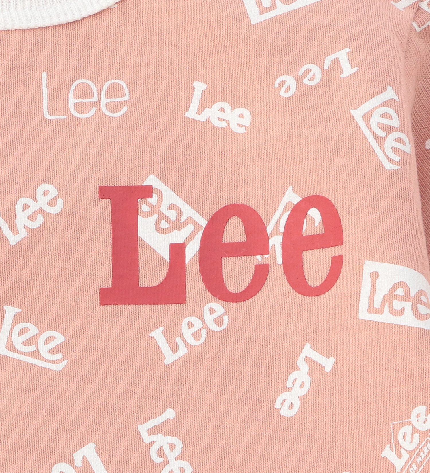 Lee(リー)の【BLACKFRIDAY】【70/80cm】ベビー Leeロゴプリント 長袖ロンパース|マタニティ/ベビー/ロンパース/キッズ|ピンク