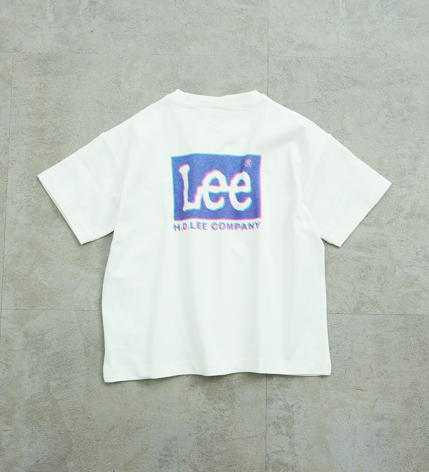 Lee(リー)の【110-150cm】キッズ バックプリント Leeロゴ ショートスリーブTee|トップス/Tシャツ/カットソー/キッズ|ホワイト