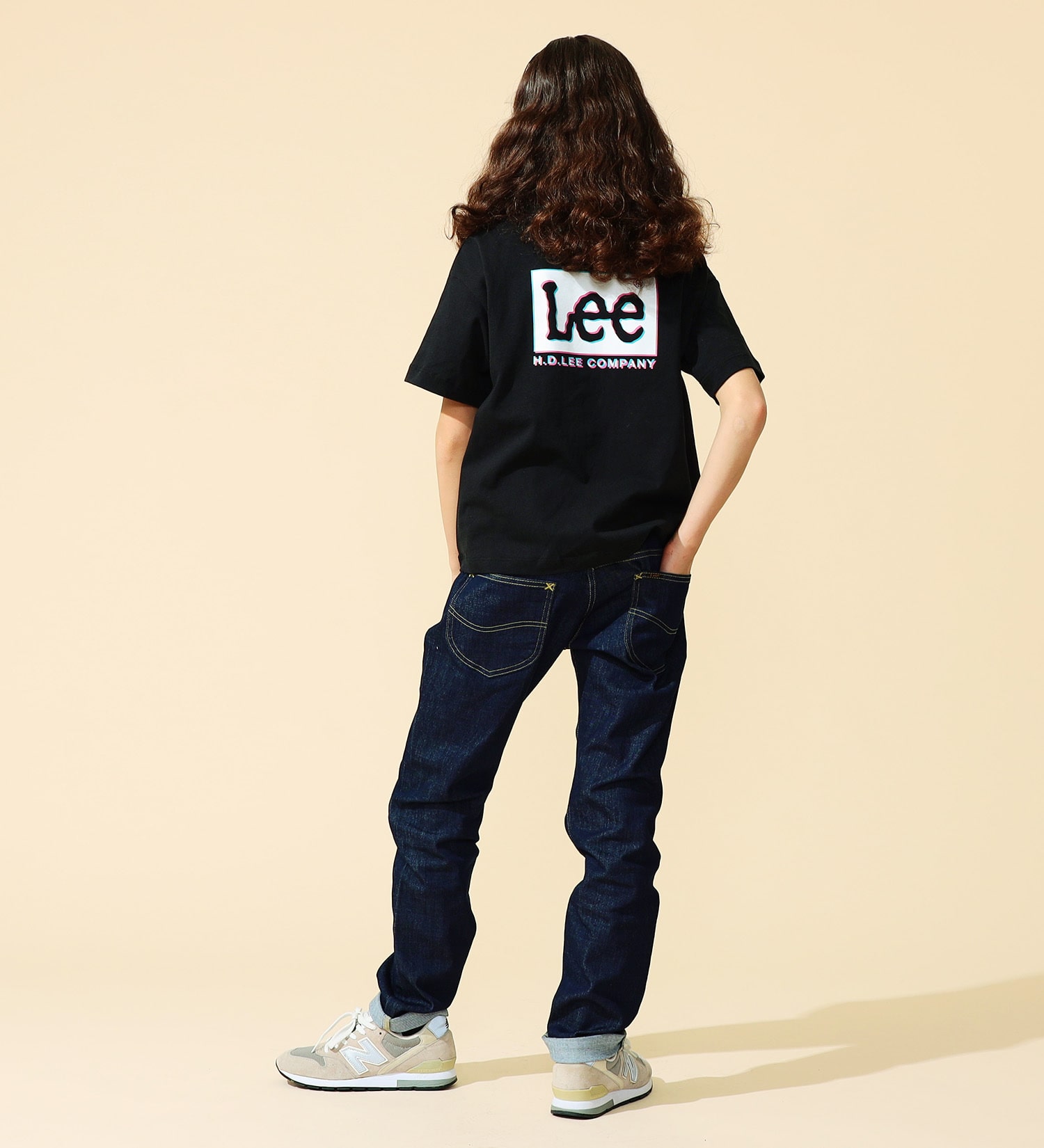Lee(リー)の【GW SALE】【110-150cm】キッズ バックプリント Leeロゴ ショートスリーブTee|トップス/Tシャツ/カットソー/キッズ|ブラック