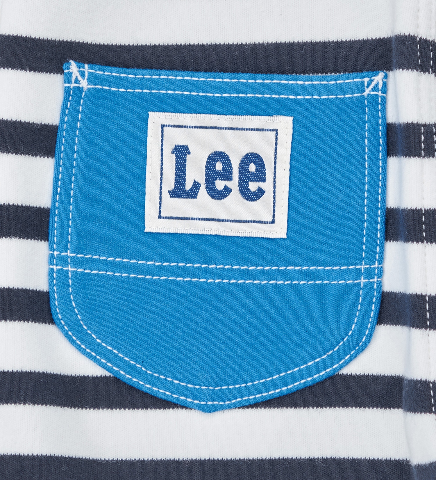 Lee(リー)の【80-100cm】ベビー やわらか ワークレギンスパンツ柄|パンツ/パンツ/キッズ|ホワイトxネイビー