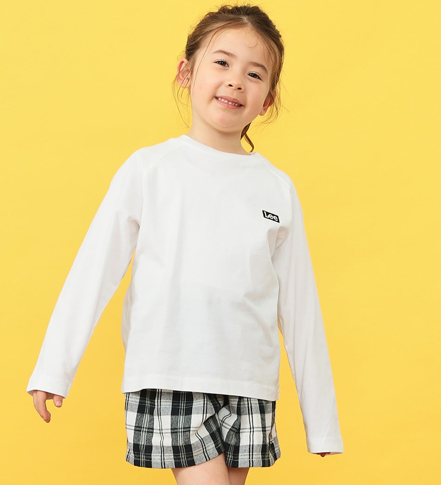 Lee(リー)の【110-150cm】キッズ ロングセラー Leeロゴバックプリント長袖Tシャツ|トップス/Tシャツ/カットソー/キッズ|ホワイト