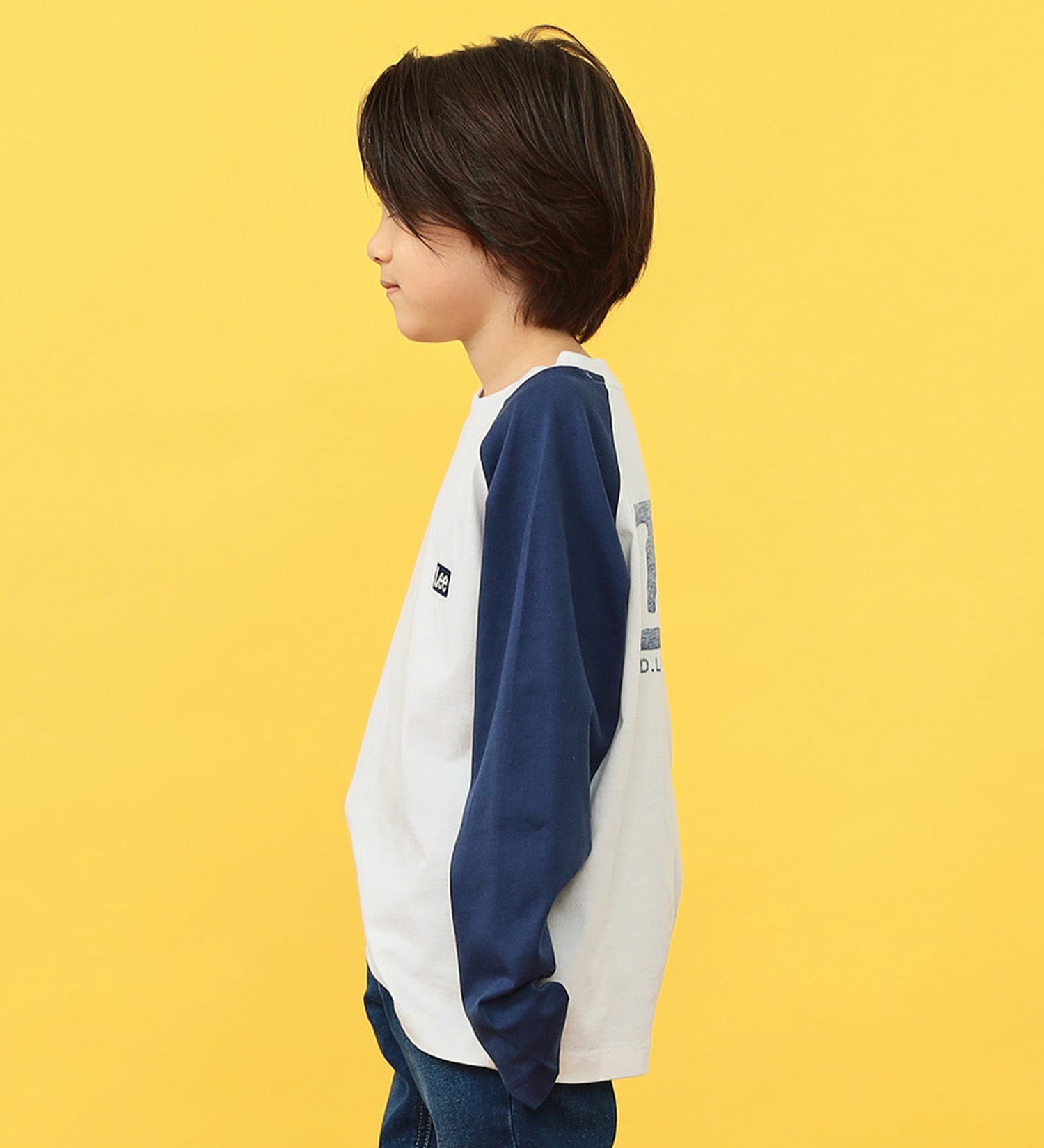 Lee(リー)の【110-150cm】キッズ ロングセラー Leeロゴバックプリント長袖Tシャツ|トップス/Tシャツ/カットソー/キッズ|ネイビー