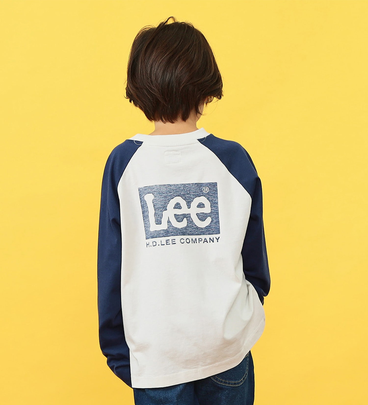 Lee(リー)の【110-150cm】キッズ ロングセラー Leeロゴバックプリント長袖Tシャツ|トップス/Tシャツ/カットソー/キッズ|ネイビー