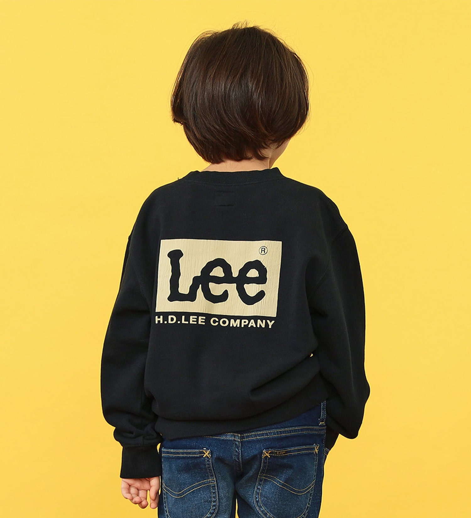 Lee(リー)の【110-150cm】【親子リンク】キッズ Leeロゴバックプリントスウェット|トップス/スウェット/キッズ|ブラック