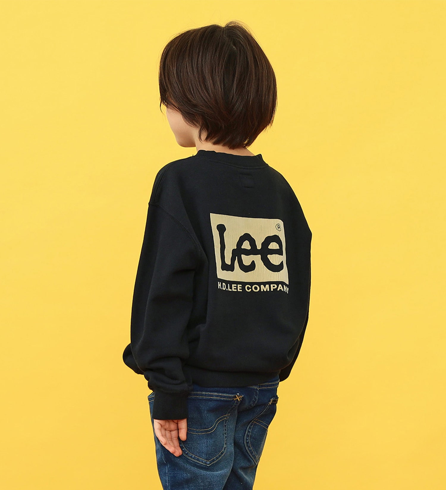 Lee(リー)の【110-150cm】【親子リンク】キッズ Leeロゴバックプリントスウェット|トップス/スウェット/キッズ|ブラック