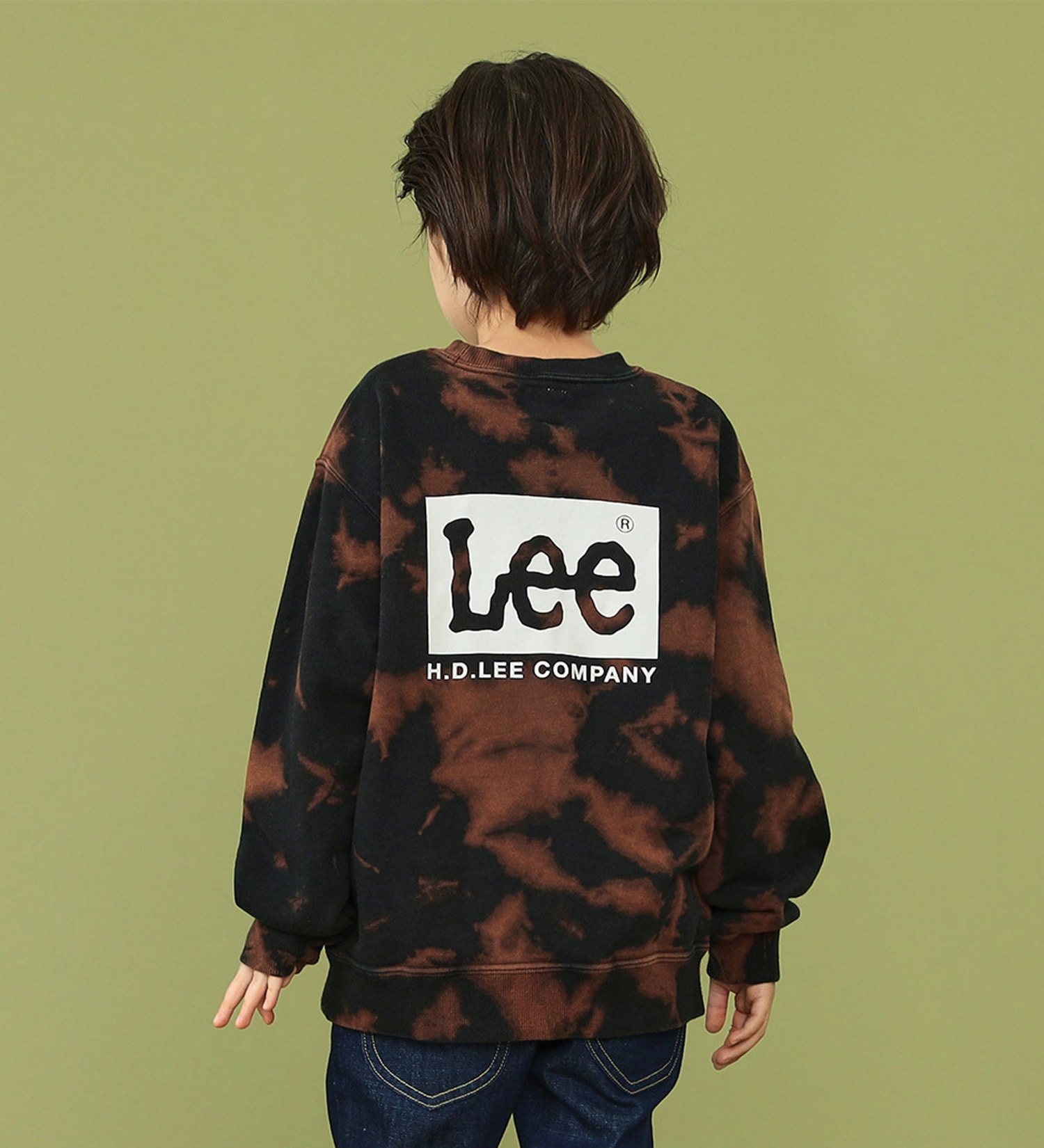 Lee(リー)の【110-150cm】【親子リンク】キッズ Leeロゴバックプリントスウェット|トップス/スウェット/キッズ|ブラック系その他