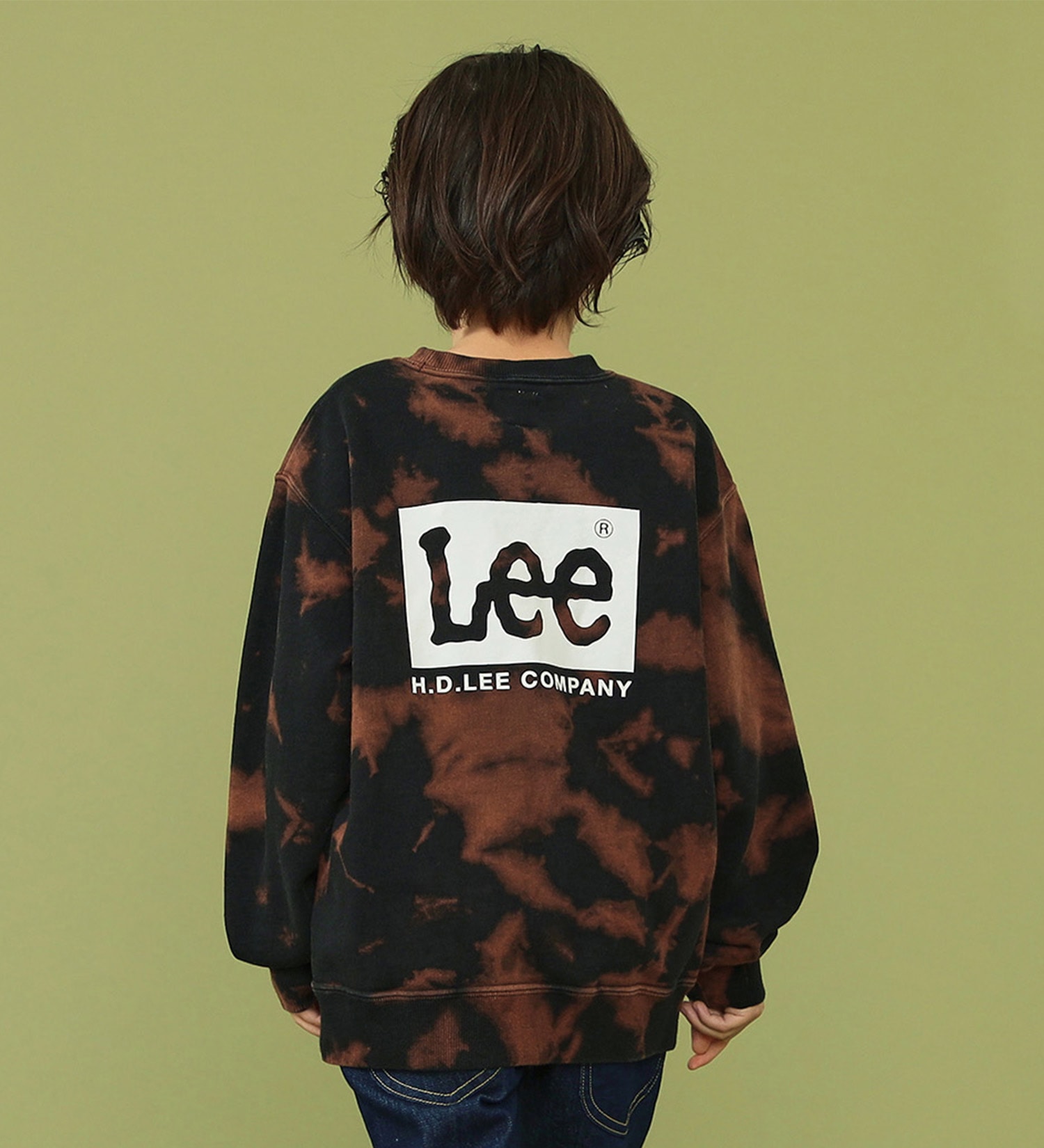 Lee(リー)の【110-150cm】【親子リンク】キッズ Leeロゴバックプリントスウェット|トップス/スウェット/キッズ|ブラック系その他